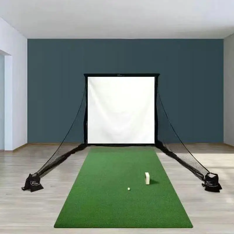 Golf simulator Golf cage for multiple sports, Golf simulator Net Baseball Net Bow Net Baseball/Softball Portable with screen