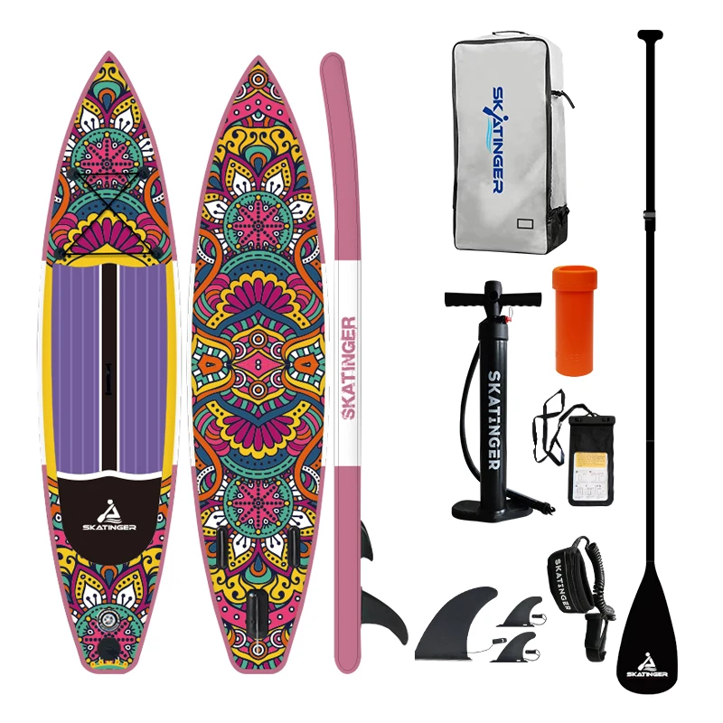 

SKATINGER 11'6 Padel Surf Paddle Board Inflatable Surfboard sup Paddle Board Surfing for Waterplay Surfing