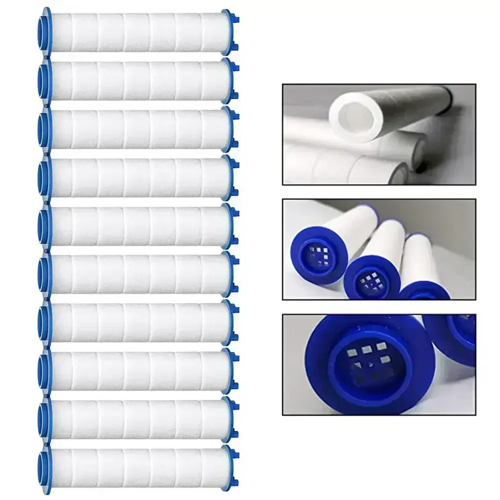 

10-Pcs Shower Head Replacement Cartridge PP Cotton Shower Filter Replacement Effective Filtration Versatile Applications