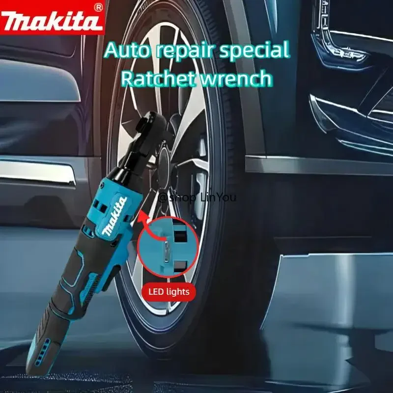 MAKITA 18V LXT 47.5 N·m Cordless Ratchet Wrench DWR180Z 6.35mm Drive 800RPM Angle Wrench for Mechanics & DIY& Industry