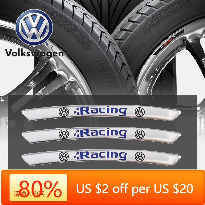 

Горячие эмблемы, 4 шт., наклейки на ступицу колеса автомобиля из алюминиевого сплава для Volkswagen GTI R-Line R Polo T5 Golf Passat Scirocco Jetta Beetle Ti
