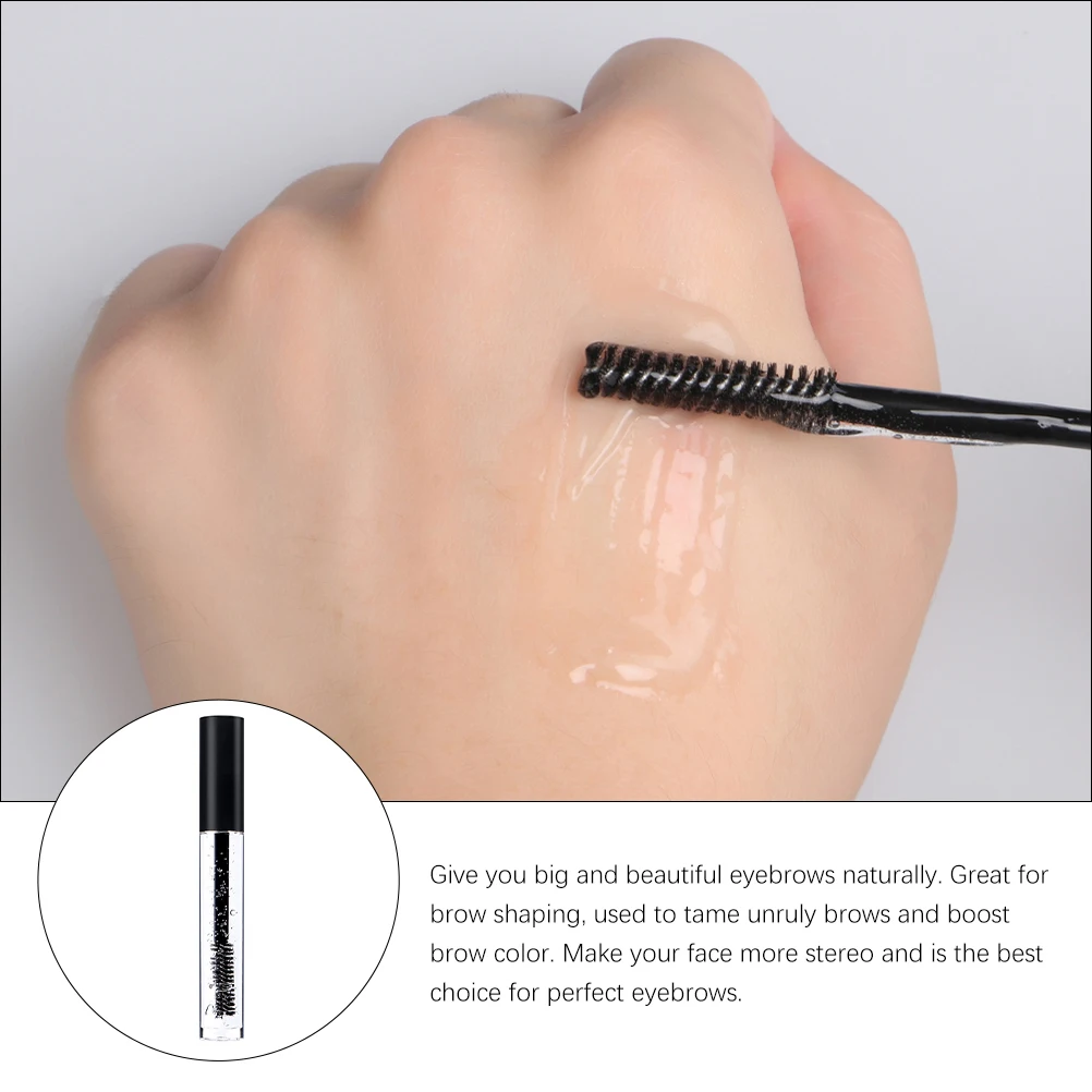 

2Pcs Eyebrow Shaping Liquid Clear Gel Styling Builder 360Degree Brush Waterproof LongLasting SweatProof Natural Effect