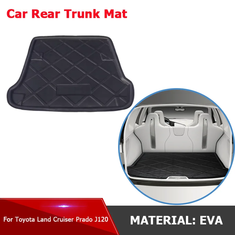 

for Toyota Land Cruiser Prado J120 Car Rear Trunk Mat Waterproof Protective Liner Trunk Tray Floor Mats Accessories 2003~2009