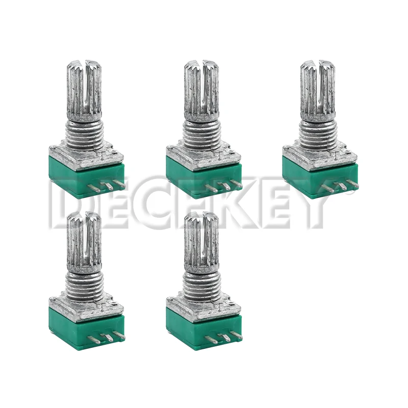 5Pcs Potentiometers Industrial Switches RK097 RK097N 3Pin B1K 5K 10K 20K 50K 100K 500K Switch Audio Shaft 15mm Amplifier Sealing