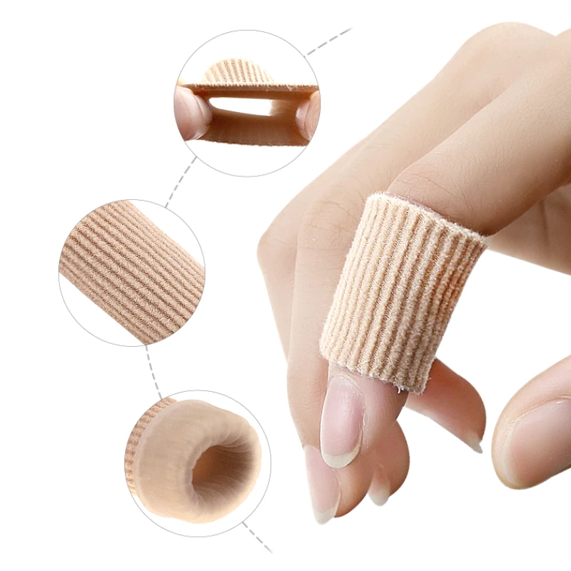 

1PCS Gel Fiber Toe Tube Silicone Anti-Wear Finger Feet Protector Pedicure Corn Callus Pain Relief Foot Care Cap Cover Separators