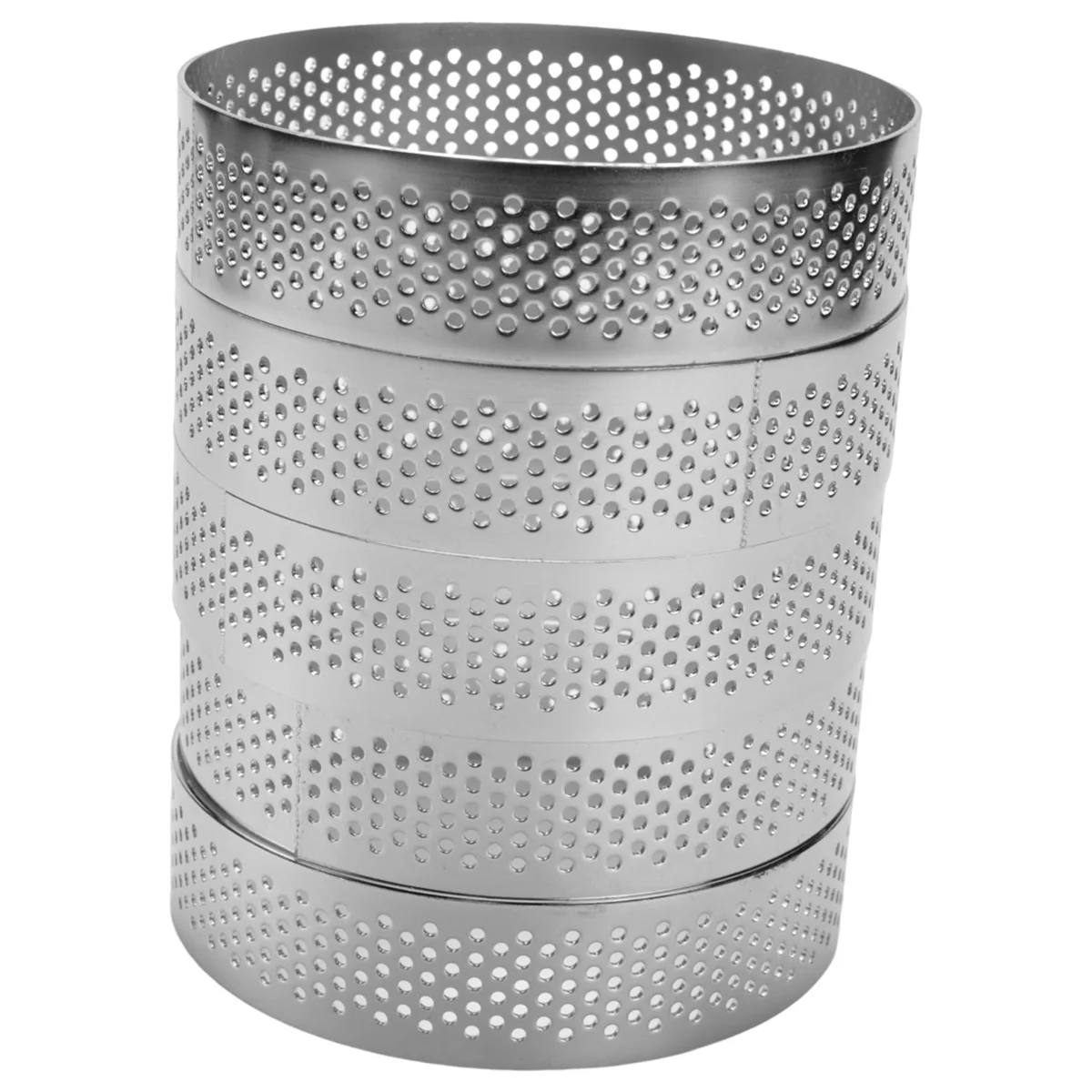 Anel de torta de aço inoxidável Perfurado resistente ao calor Anel de mousse de bolo Anel redondo Ferramentas de rosca de cozimento 8cm