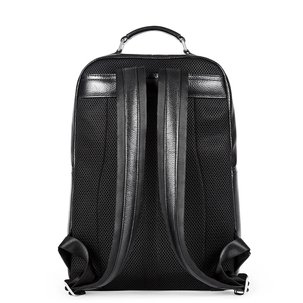 2024 Large Real Leather Backpack School Book Bag Cowhide Genuine Leather Male Leisure Bag Men Laptop 14 inch Backpack