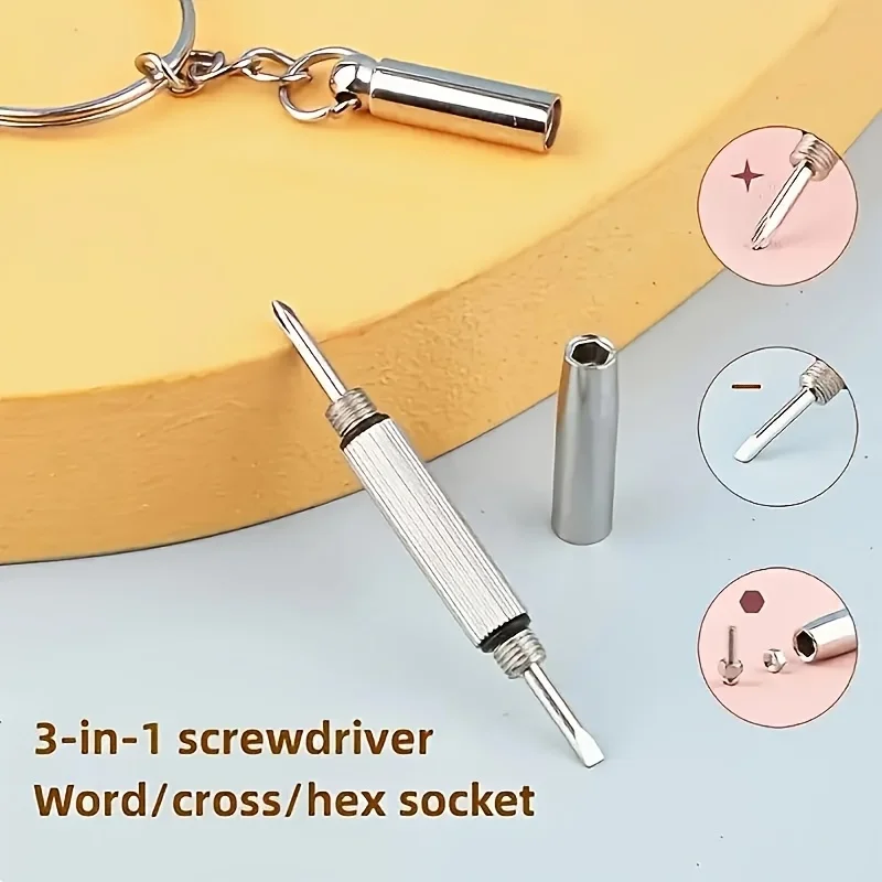 3-in-1 Mini Eyeglass Screwdriver Repair Kit for Glasses, Frames, Watches & Eyewear Maintenance