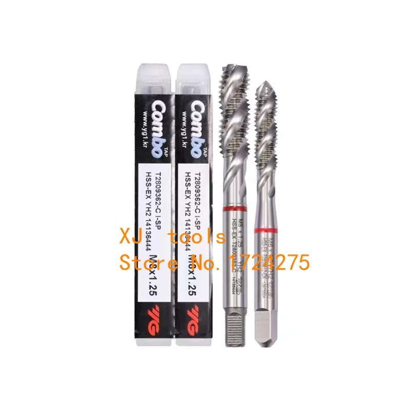 YG-1 T2809 Combo HSS-EX Rubinetto a spirale M3 M4 M5 M6 M8 M10 M12 M16 M18 M20 M27 M30 Lavorazione per ghisa Acciaio Acciaio Acciaio inossidabile AL ecc.