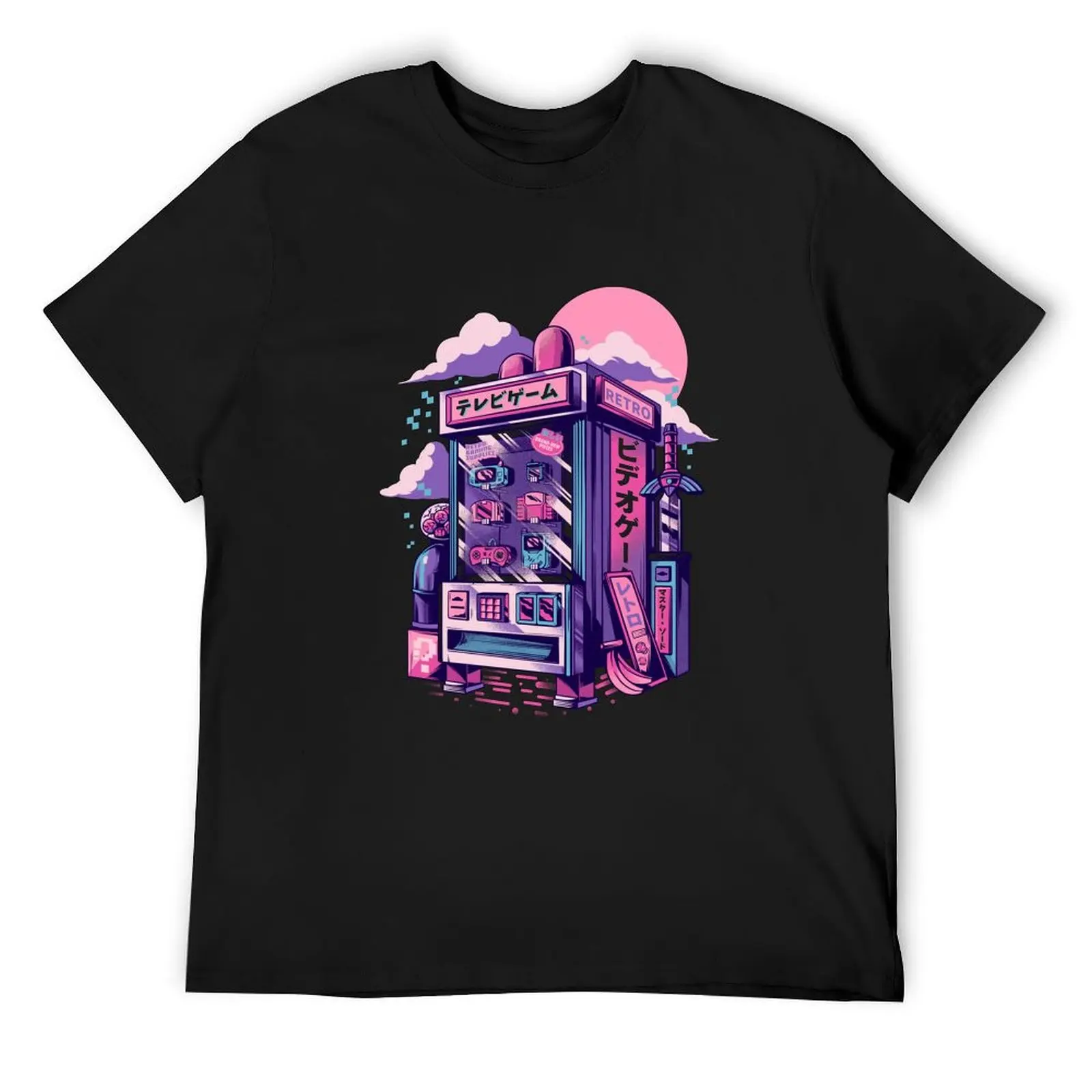 

Retro gaming machine T-Shirt blanks oversized t shirt customizeds mens t shirts
