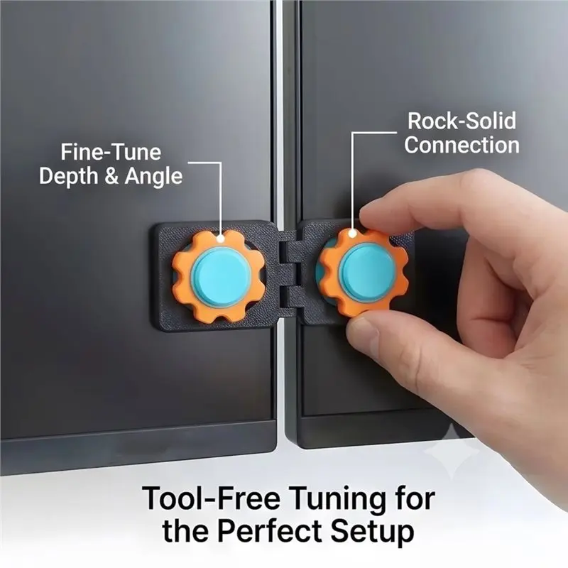 [NEW!】 Universal Dual Monitor Alignment Clip Zero-Gap Fixer