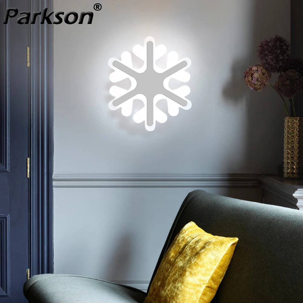 

Snowflake LED Wall Lamps Modern Minimalist Sconce Light Bedside Hallway Bedroom Room For Home Decorate Indoor Lighting AC85-265V