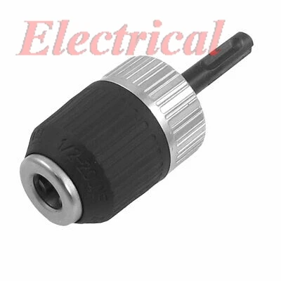 1pc 1/2-20 UNF Mount 2-13mm Capacity Keyless Drill Chuck w  Shank