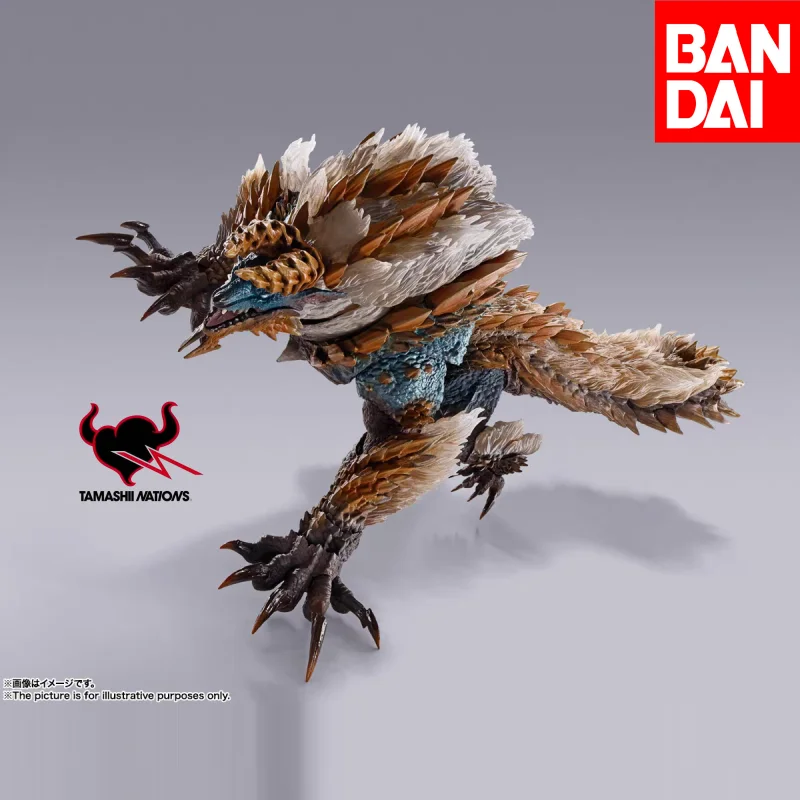

Bandai Original In Stock SHMonsterArts Shm Monster Hunter Rise Zinogre Anime Rajahn Action Figure Garage Brand New Boxed Gift