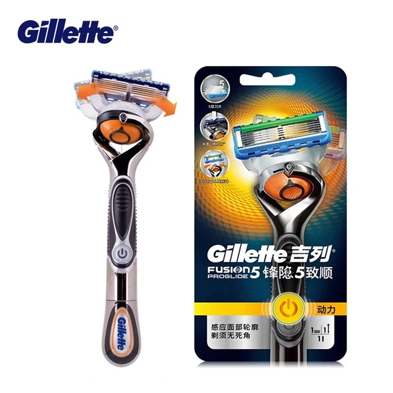 Original Gillette Fusion Power Razor Man Manual Shaver Proglide Flexball Men Beard Precision Clean Safety Straight Shaving