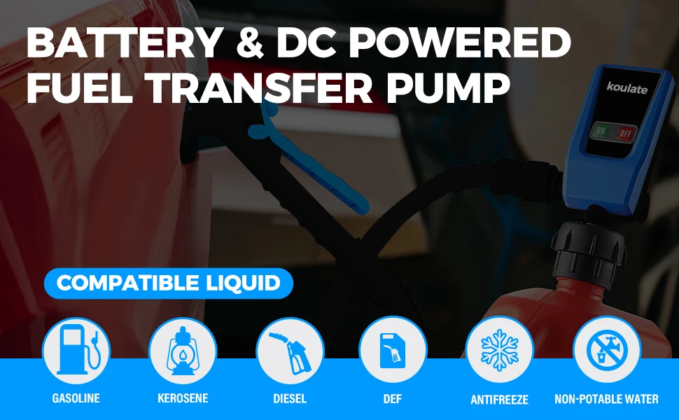 802M fuel pump blue orange colour options portable