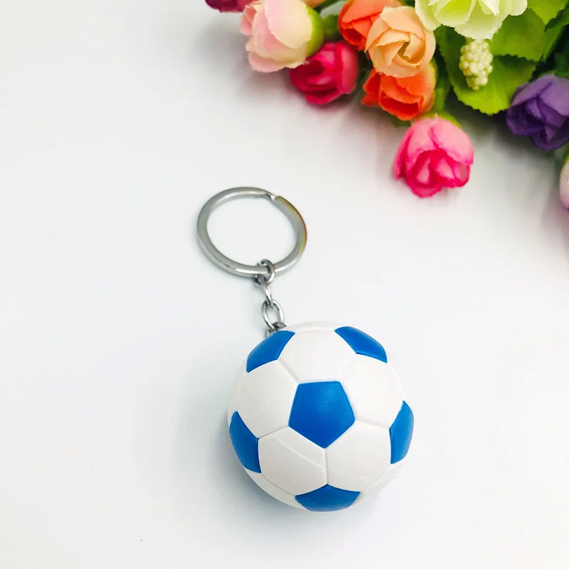 2024 European Football Keychain Fashion Match Ball Soccer Sports Fans Souvenir Keyring for Kids Men