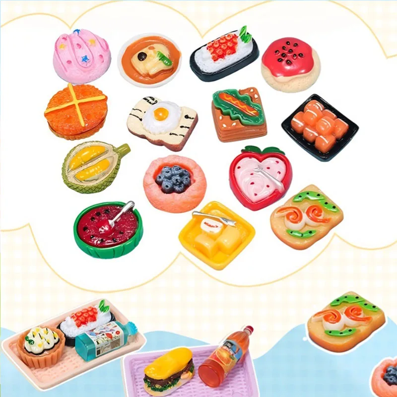 Random Style Bag Cute Miniature Mini Model Toys Food Toy Blind Box Daycare Educational Toy Mini Surprises Model Ornaments Gift