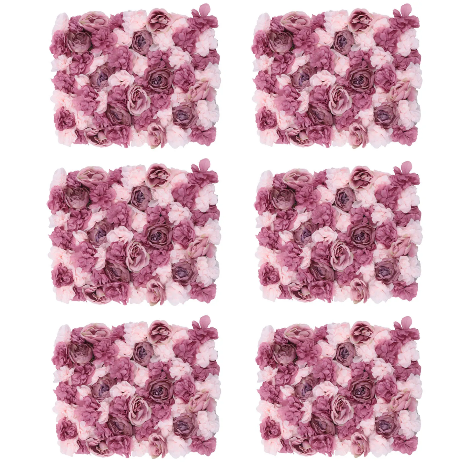 6 قطعة 24*16in أنيقة ورد صناعي الحرير ورد صناعي ديكور داخلي دافئ