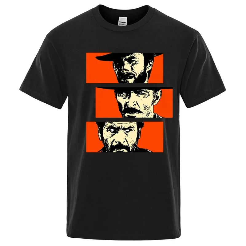 Good The Bad And Ugly Blondie Angel Eyes Tuco Cowboy T Men Women Il Buono Brutto Cattivo Oversized Cotton Tee Shirt