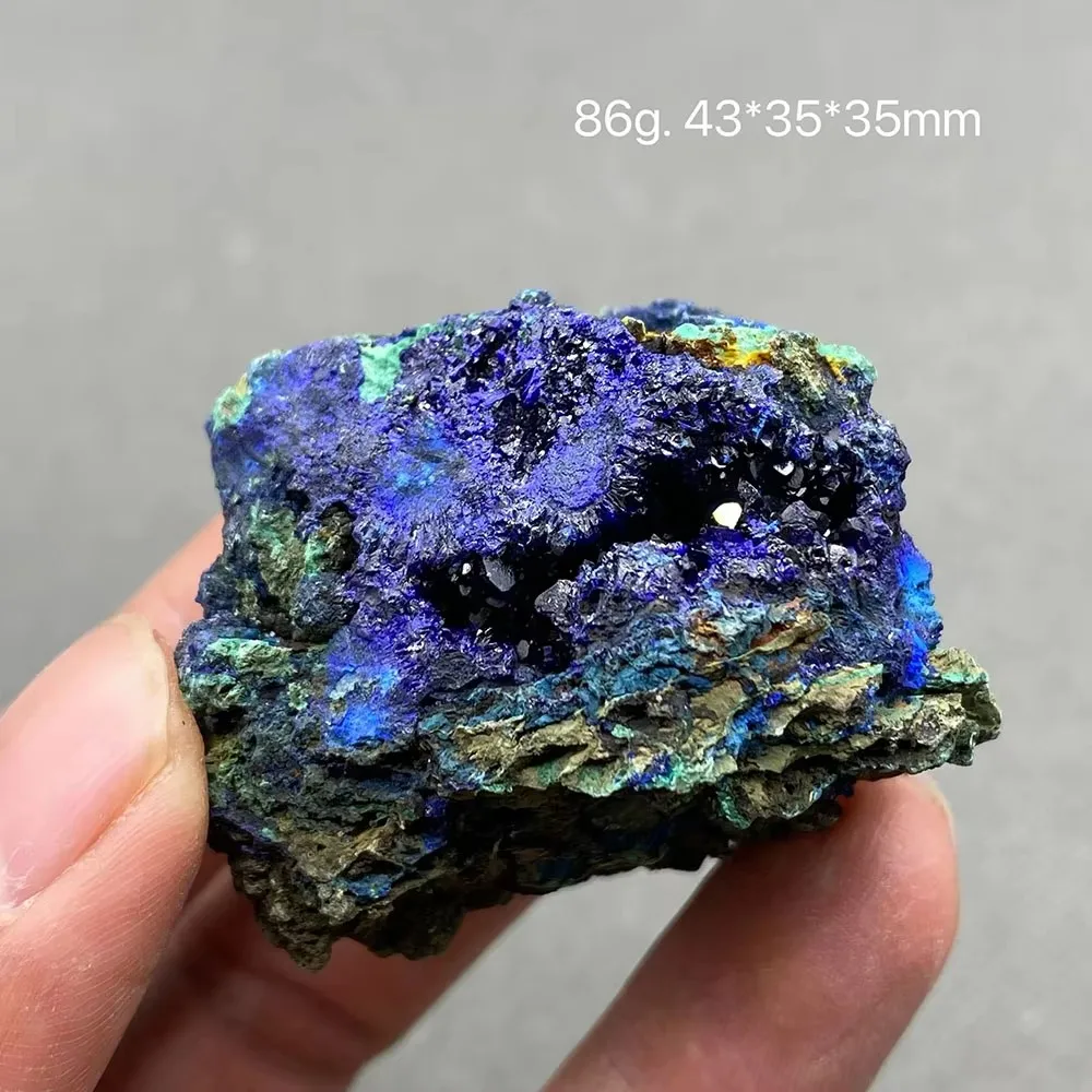 100 Natural spherical azurite Mineral Specimens Healing Crystal Gemstone  Teaching specimen collection