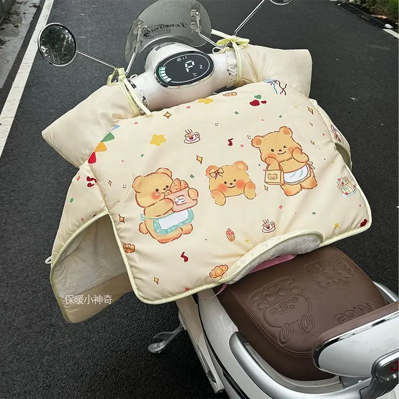 

Butter Bear Electric Bike Windshield Cover 2025 New Winter Thick Warm Universal Anti-Cold