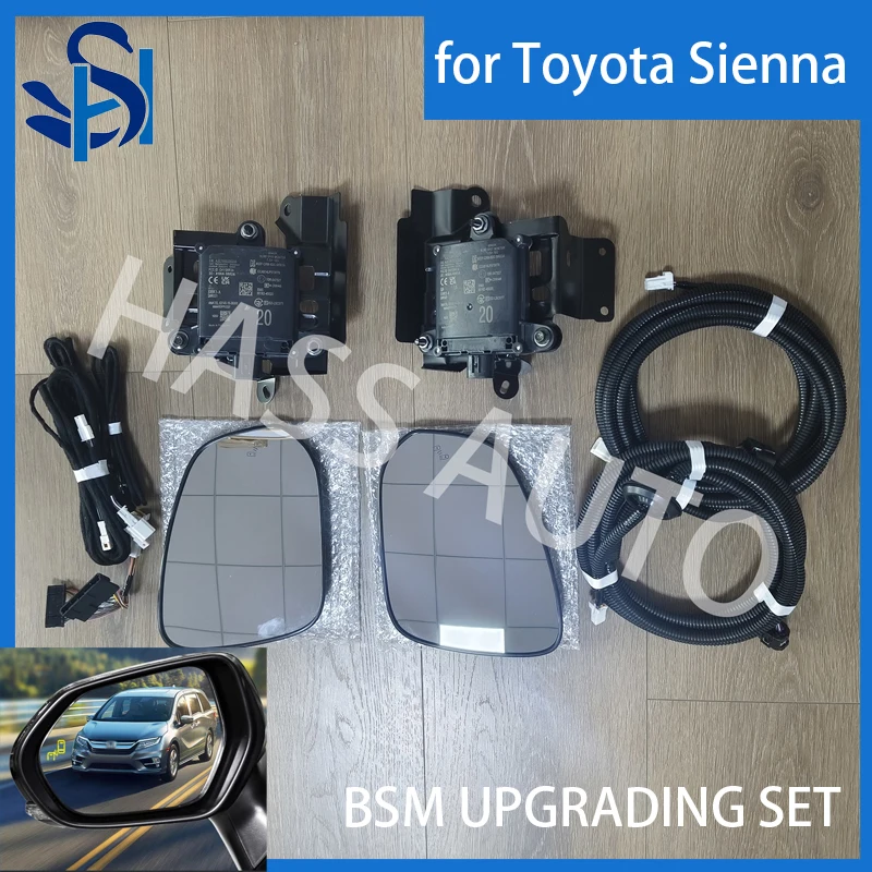 For TOYOTA Sienna BSM RCTA Blind Spot Monitoring System Set Rearview Mirror Lane Change Assist Upgrading Module