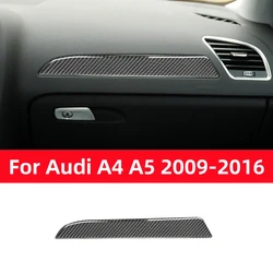 For Audi A4L A4 B8 2009-2016 Q5 2009-2017 A5 2008-2017 Accessories Carbon Fiber Interior Car Instrument Desk Trim Sticker Cover
