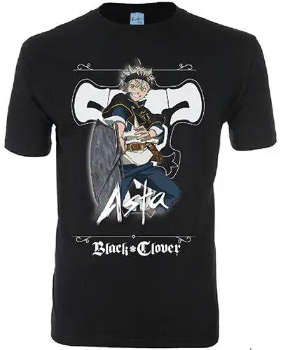 

*Legit* Black Clover Asta Black Bull Squads Logo Authentic Anime T-Shirt #25364