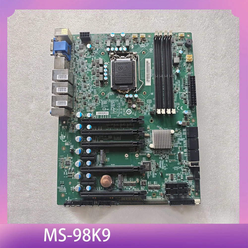 with 3 network ports and multiple PCIe Industrial equipment motherboard MS-98K9 visual inspection motherboard