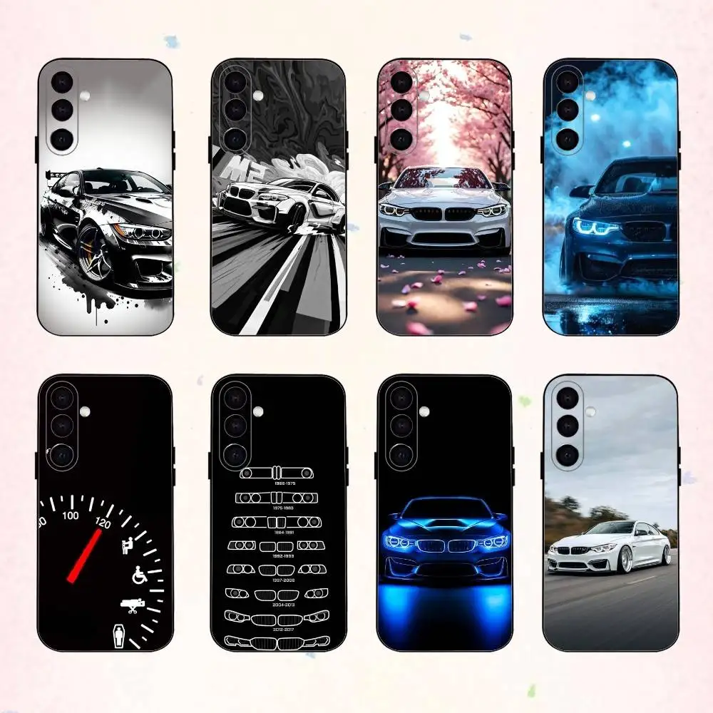 C-Cool Sports B-bmw-ES Custodia per telefono per auto per Samsung Galaxy A73, A72, A71, A70, A53, A52, A51, Altri Soft Black Shell