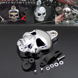 Motorcycle Modified Skull Horn Carburetor Cover For Harley Sportster Softail Glide Ultra Electra Glide Road King Classic Custom