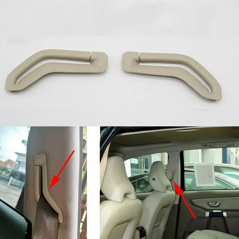 

1Pair Car Seat Belt Trim B-Pillar Small Cover For Volvo V70 01-03 S60 01-05 S80 99-06 XC90 03-14 XC70 01-07 Interior Accessories