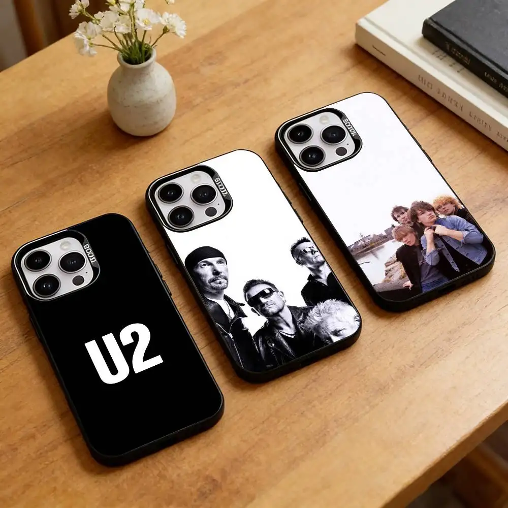 

U-U2-ES Band Phone Case For iPhone 17,16,15,14,13,12,11 Plus,Pro Max,XS,Colorful Silver Phone case Funda Cover