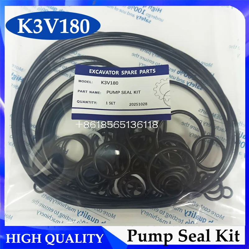 

Комплект уплотнений гидравлического насоса K3V180 для ремонтного комплекта сальника главного насоса экскаватора
