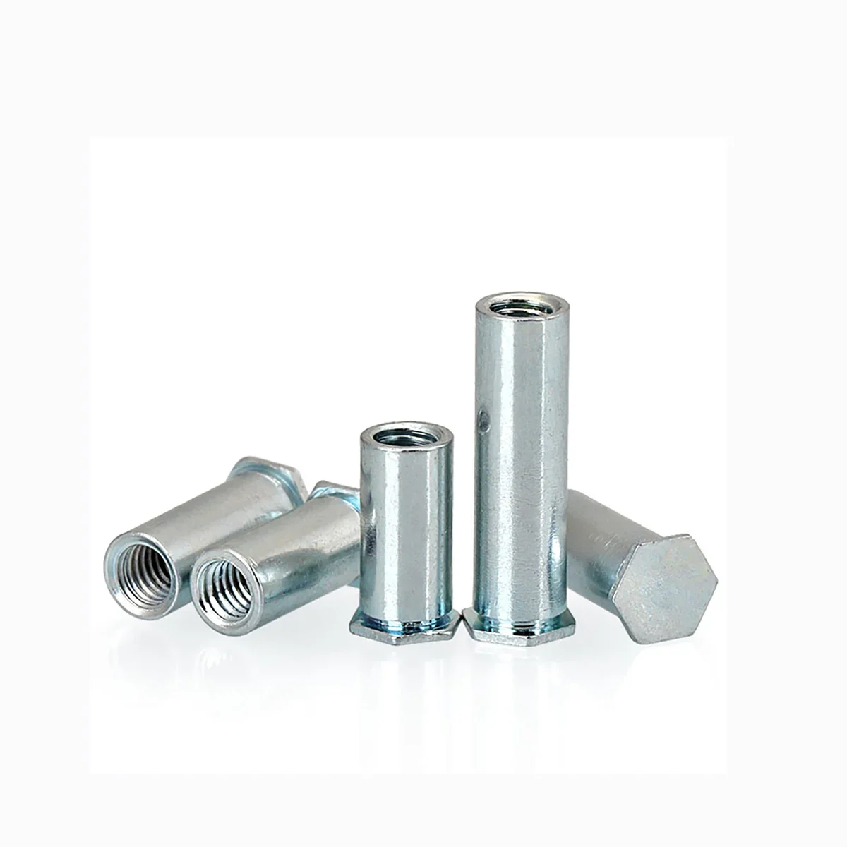 M2M3M4M5M6 Carbon Steel Galvanized Blind Hole Rivet Nut Column Bottom Hole 4.2/6.0/7.2/8.8