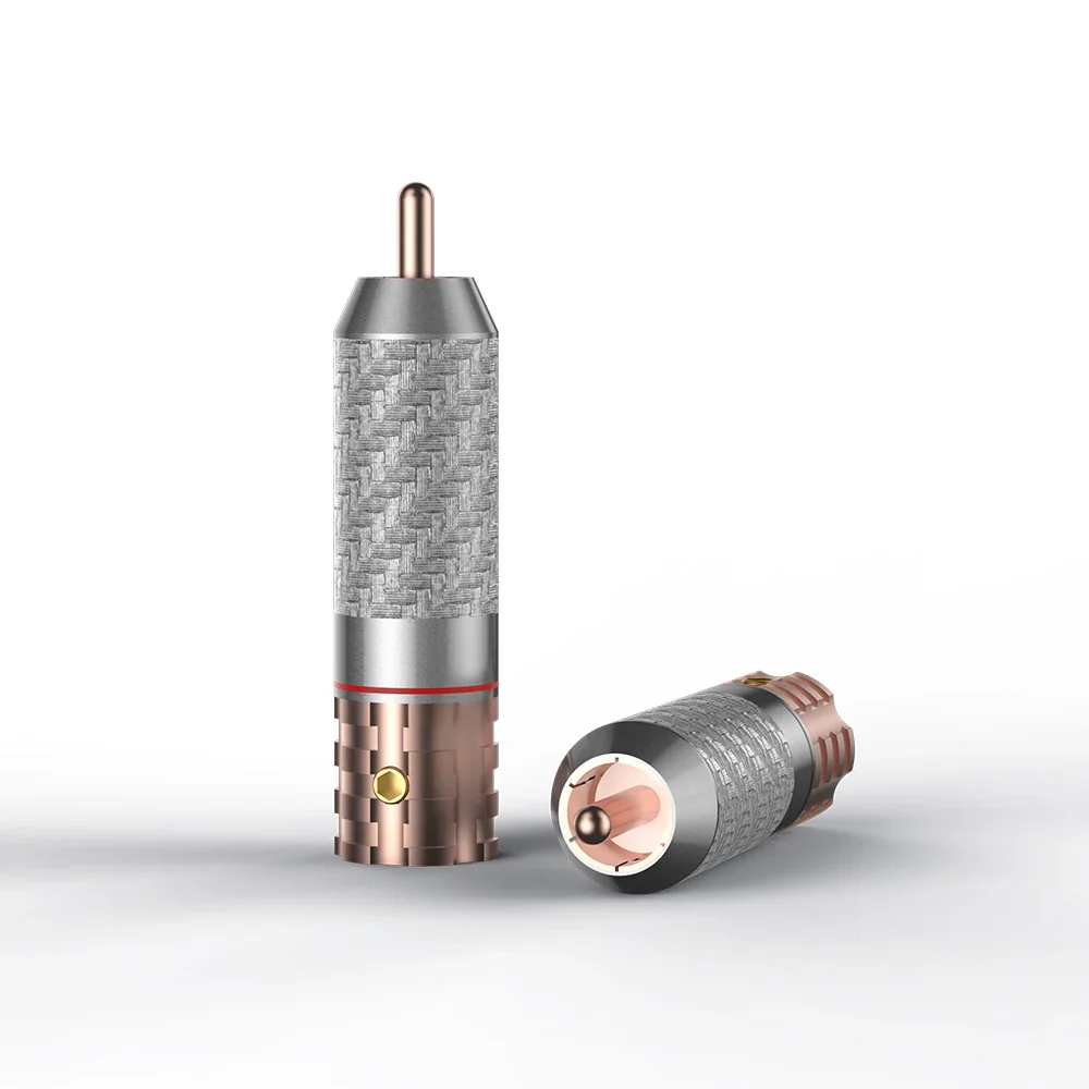 4PCS VR108 ปลั๊ก RCA สกรูล็อคตัวเชื่อมต่อสายสัญญาณเสียงปลั๊กสําหรับเครื่องขยายเสียง