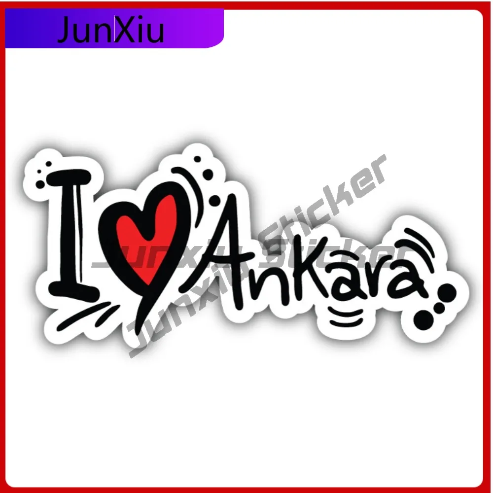 

I Love Ankara Anime Premium Waterproof Aesthetic Car Decal Vinyl Laptop Window Bumper Auto Exterior Gift Decor