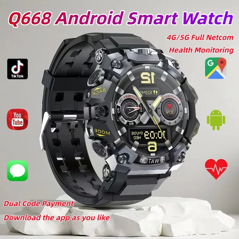 

New Q668 GPS Smart Watches 2025 for Smartwatch Men Waterproof Sport Modes Built-in NFC BT Call Smart Watch Men Women