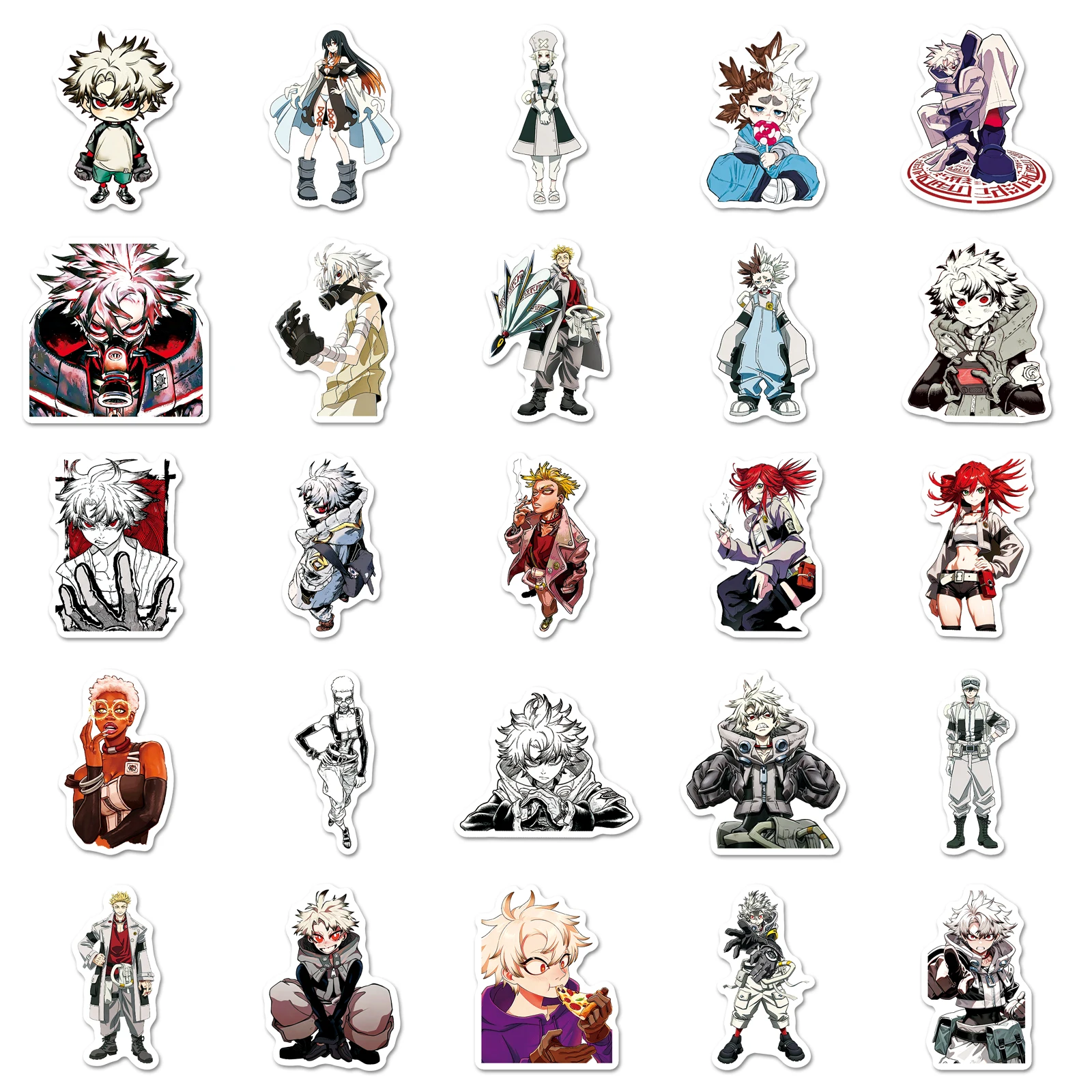 50Pcs Cute Cartoon Gachiakuta Waterproof Sticker Skateboarding Retro Home Decal Sticker