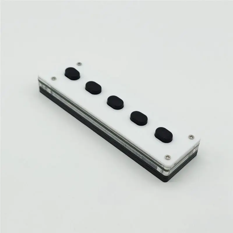 AY14 -Silent Silicone Bluetooth Custom Programming Macro Keyboard 5-Keys Macropad Copy Paste USB Keypad