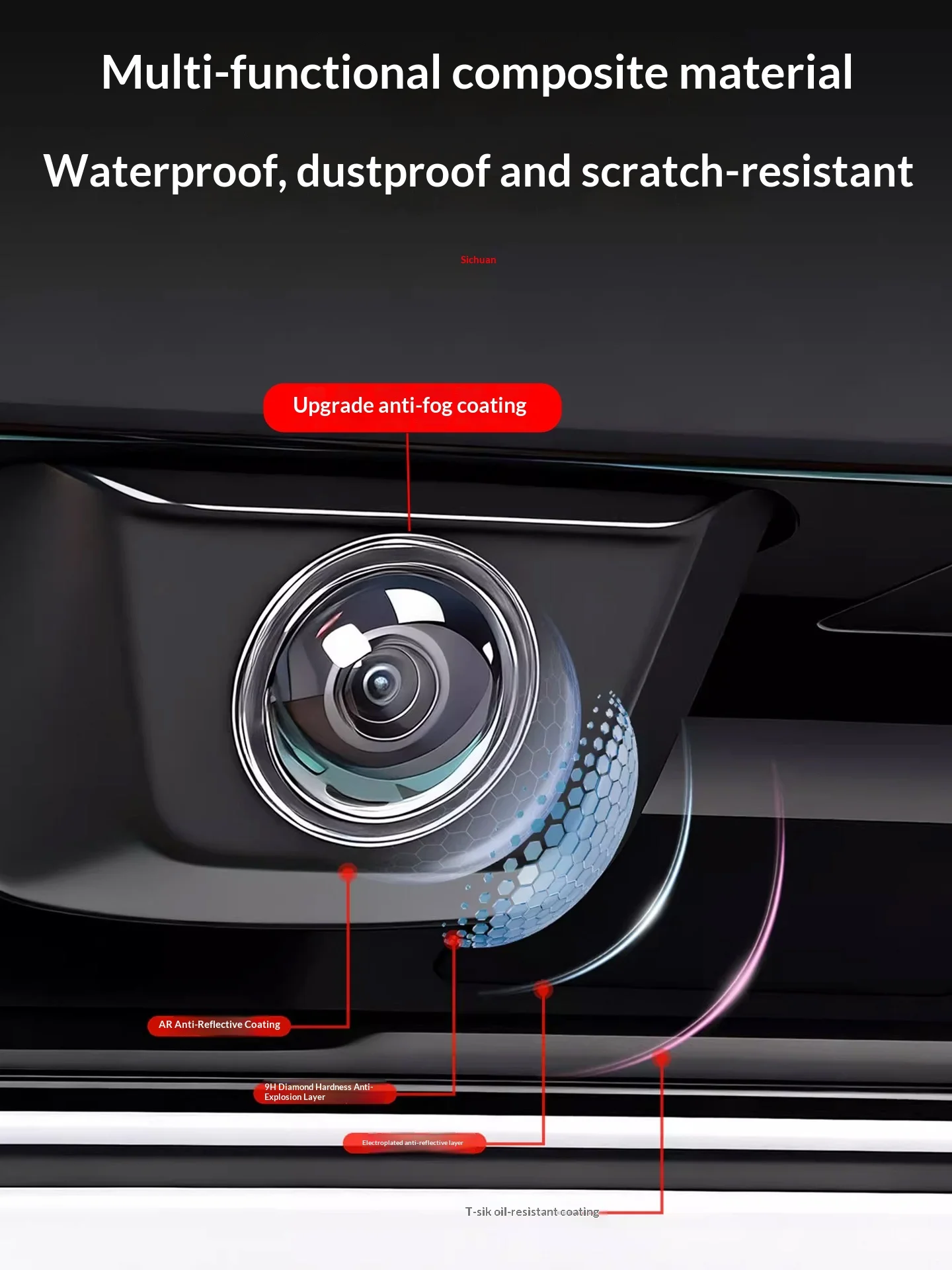For XPENG X9 G6 G9 P7 Plus MONA M03 L03 Premium Automotive Rear View Camera Lens Anti Fog Scratch Resistant Protective Cover