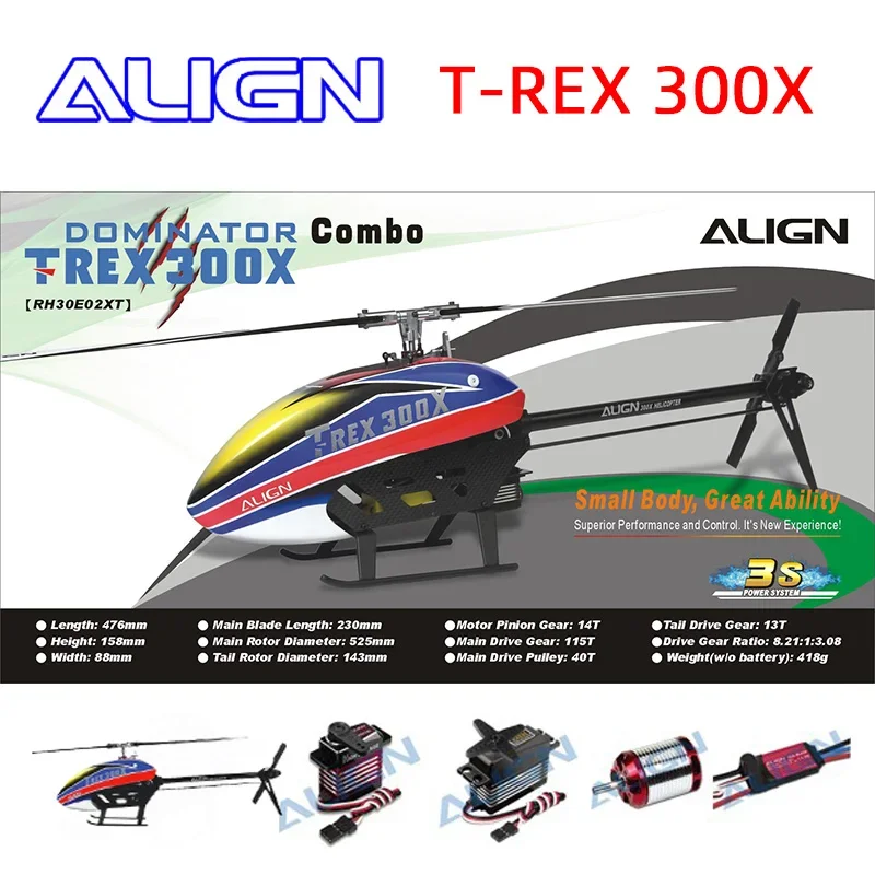 

3D RC Helicopter ALIGN T-REX 300X 2.4GHz 6CH 3D PNP RC Helicopter Spare parts