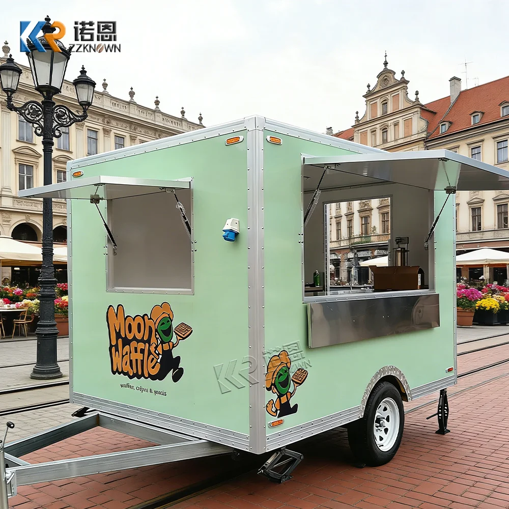 

High Quality Ice Cream Dessert Catering Truck Mobile Snack Food Trailer Custom Street BBQ Food Truck for Street Business