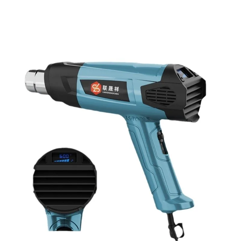 2000W Temperature Control Industrial Hot Air Gun Handheld Film Blowing Small Car Film Fan Digital Display