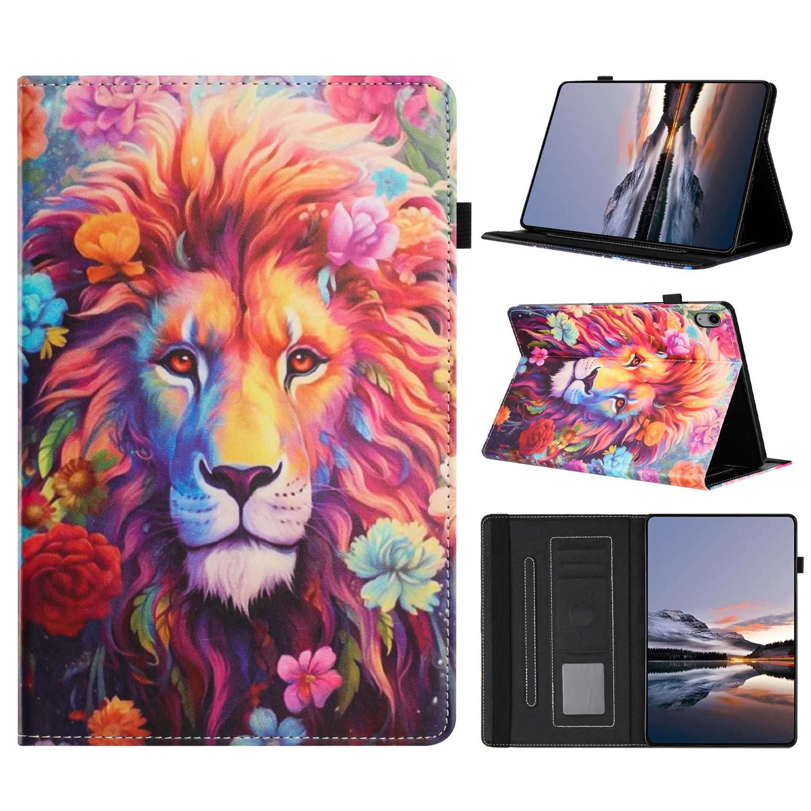 

Funda For Samsung Galaxy Tab S11 Case 2025 11-inch(SM-X730/SM-X736B) 5G Flip Soft TPU Back Cover with Pencil Stand Tablet Cases