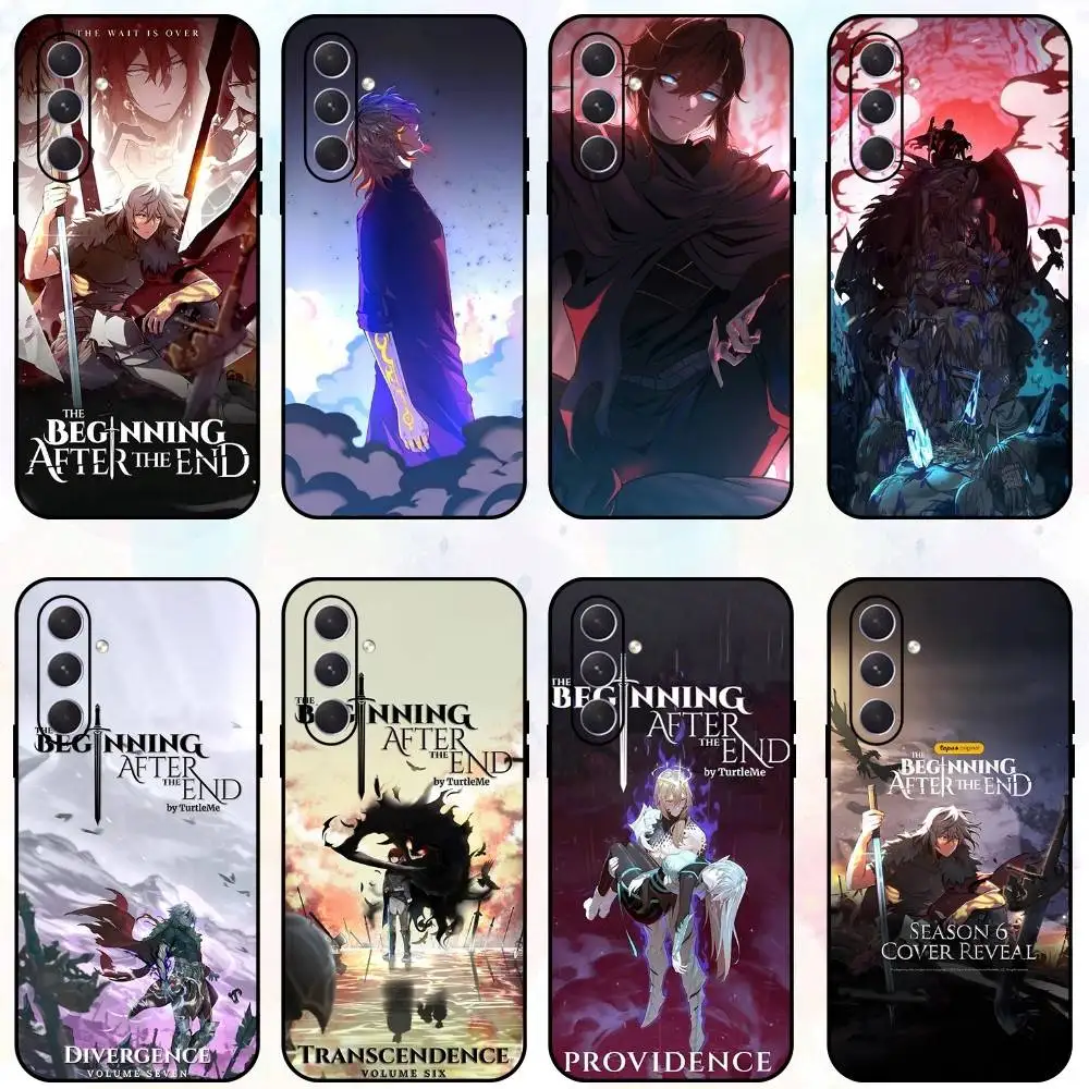 حافظة هاتف T-The B-Beginning بعد نهاية لهاتف سامسونج جالاكسي A73، A72، A71، A70، A53، A52، A51، غلاف أسود ناعم آخر