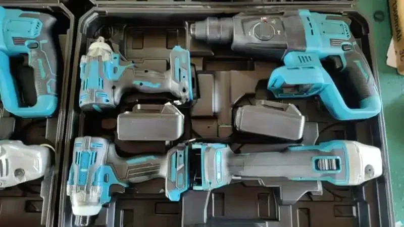 003 Diskon Pabrik 4 In 1, 3 In 1, 2 In 1 Alat Listrik Tanpa Sikat Set Alat Listrik Tanpa Kabel Baterai Lithium