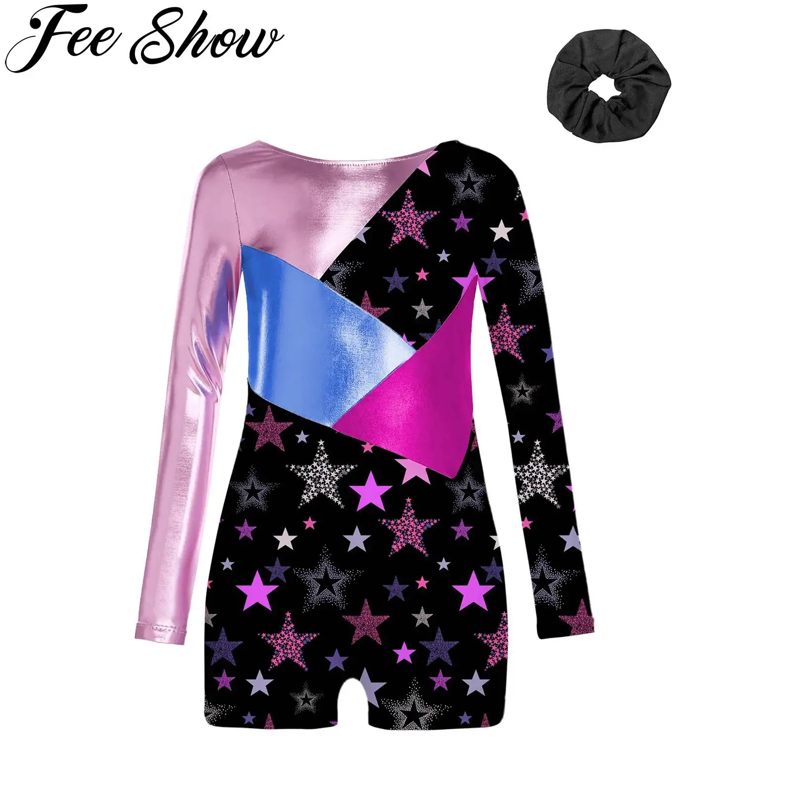 collant-de-danca-de-bale-feminino-metalico-manga-longa-impresso-unitards-para-patinacao-artistica-ginastica-acrobacia-competicao-desempenho