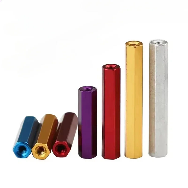 10pcs M3 Aluminum Standoff M3*5/10/15/20/25/30/35mm Hex Column Anodized Colorful Threaded Spacer for FPV RC Drone PC Case DIY